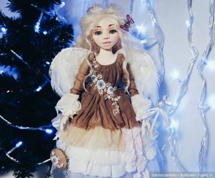 Авторские текстильные куклы Натальи Осминко. Ангел | Бэйбики Авторские текстильные куклы Натальи Осминко. Ангел (фото 3)