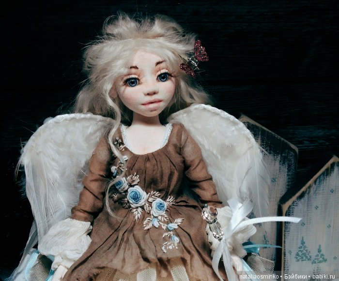 Авторские текстильные куклы Натальи Осминко. Ангел | Бэйбики Авторские текстильные куклы Натальи Осминко. Ангел (фото 4)