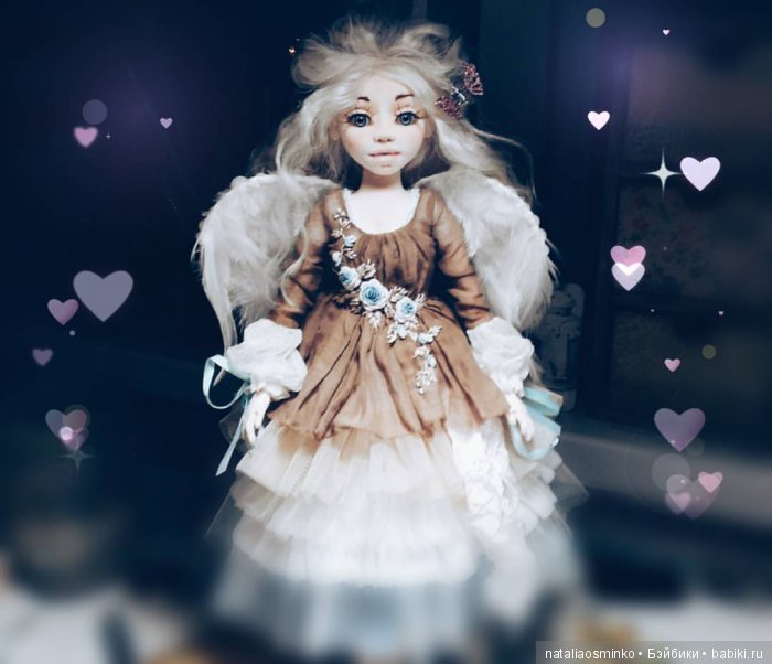 Авторские текстильные куклы Натальи Осминко. Ангел | Бэйбики Авторские текстильные куклы Натальи Осминко. Ангел (фото 7)