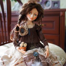Видео упаковки куколки Луизы. Авторские куклы Натальи Осминко