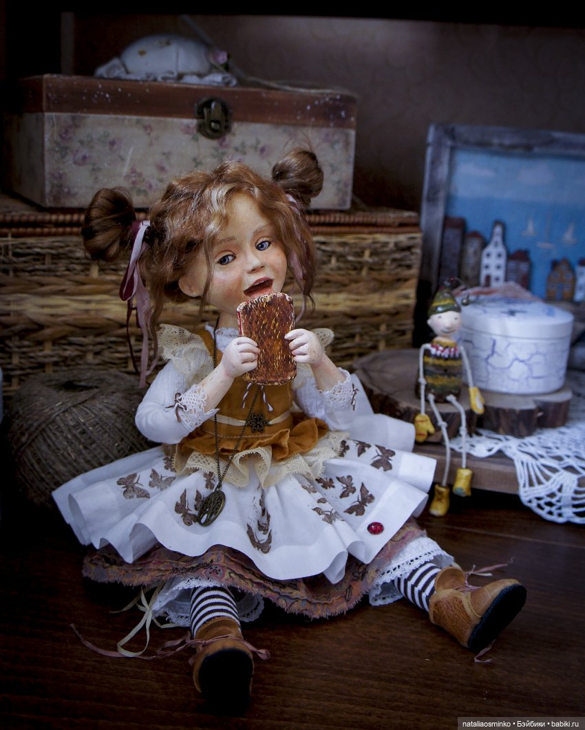 Сестрички-сладкоежки. Авторские куклы Натальи Осминко (фото 7)