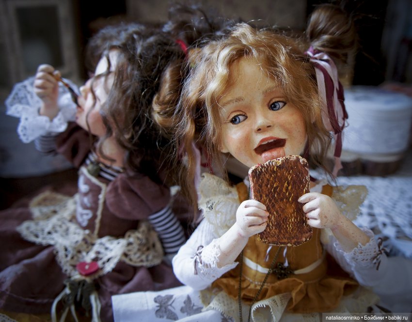 Сестрички-сладкоежки. Авторские куклы Натальи Осминко (фото 2)