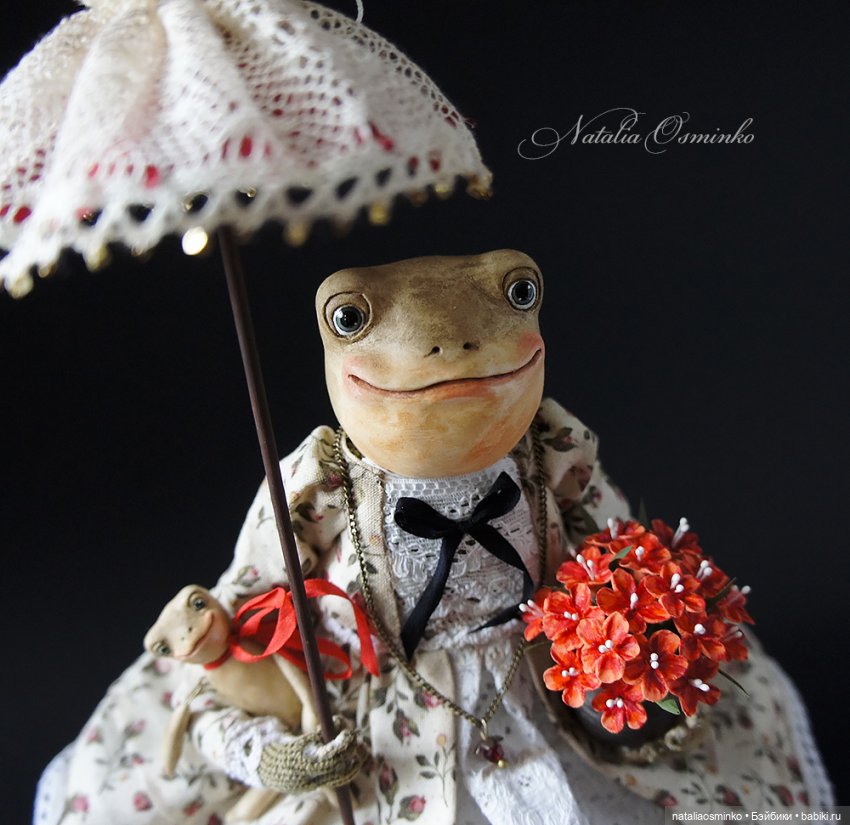 Лягушка Алионора. Авторские куклы Осминко Натальи (фото 5)