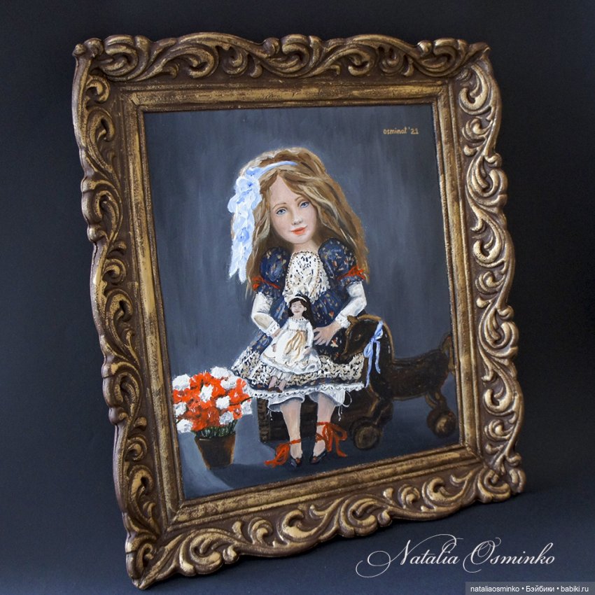 Картина куклы "Софи". Авторские куклы Натальи Осминко (фото 3)