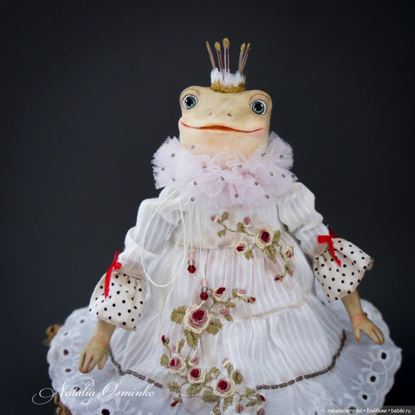 Лягушка Rosie. Авторские куклы Натальи Осминко (фото 5)