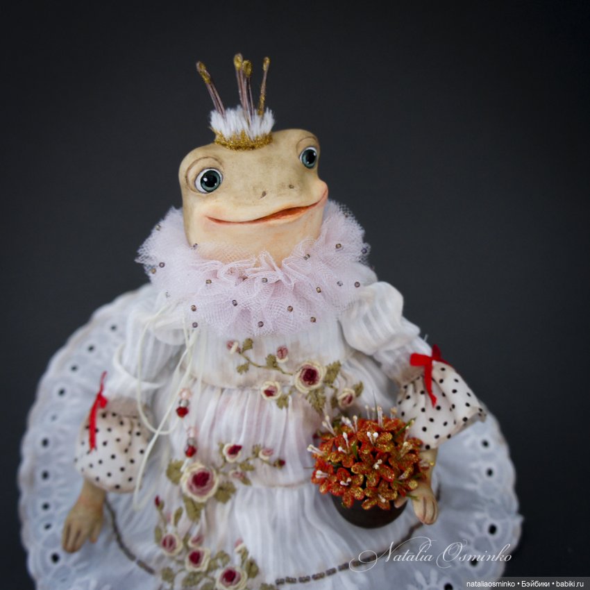 Лягушка Rosie. Авторские куклы Натальи Осминко