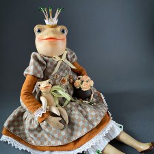 Лягушка Мэгги. Авторские куклы Натальи Осминко
