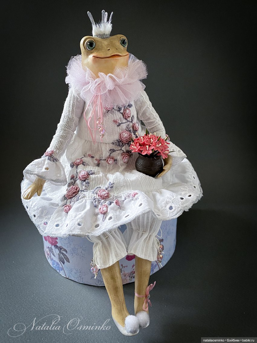 Лягушка Роузи. Авторские куклы Натальи Осминко | Бэйбики Лягушка Роузи. Авторские куклы Натальи Осминко (фото 4)