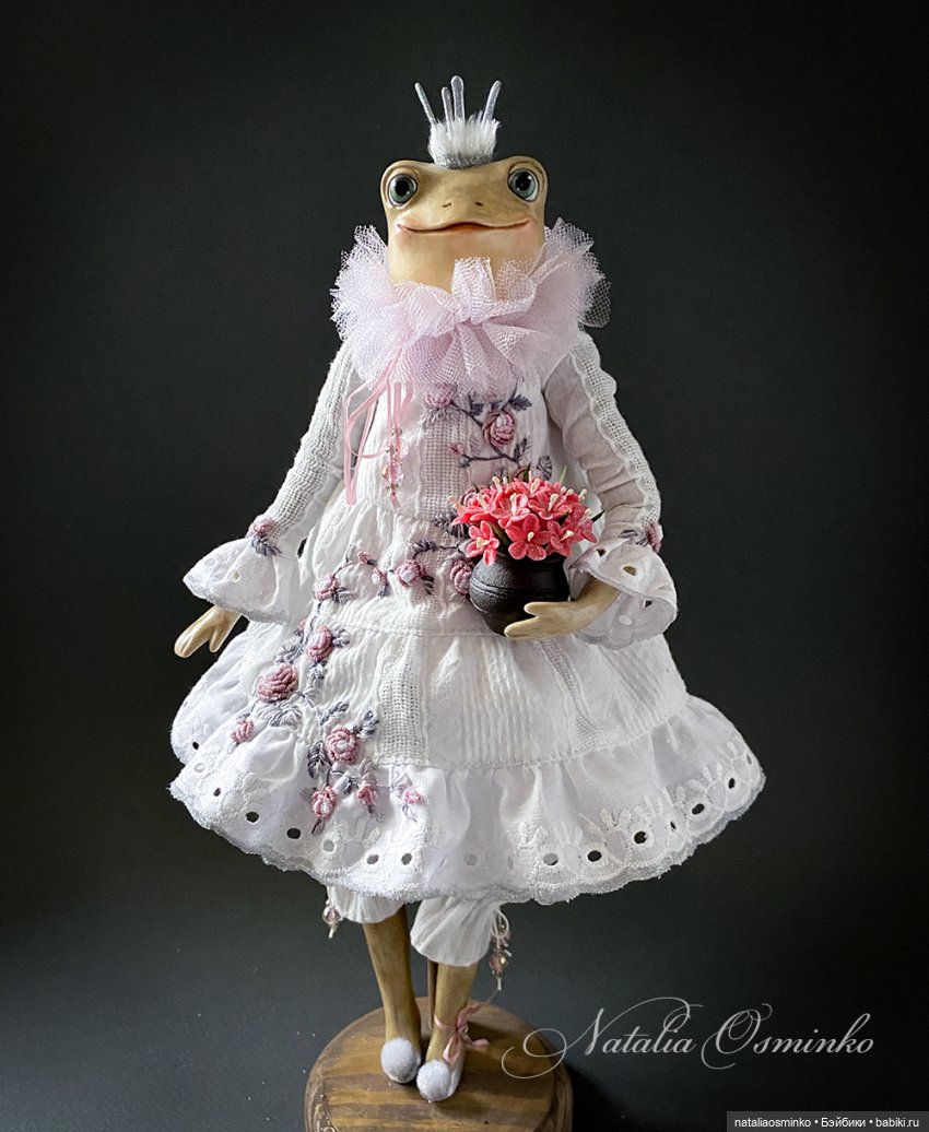 Лягушка Роузи. Авторские куклы Натальи Осминко | Бэйбики Лягушка Роузи. Авторские куклы Натальи Осминко (фото 2)