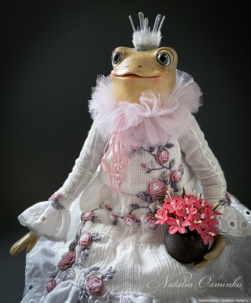 Лягушка Роузи. Авторские куклы Натальи Осминко | Бэйбики Лягушка Роузи. Авторские куклы Натальи Осминко (фото 3)