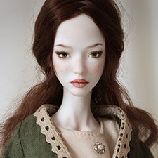 Фарфоровая шарнирная кукла Невия