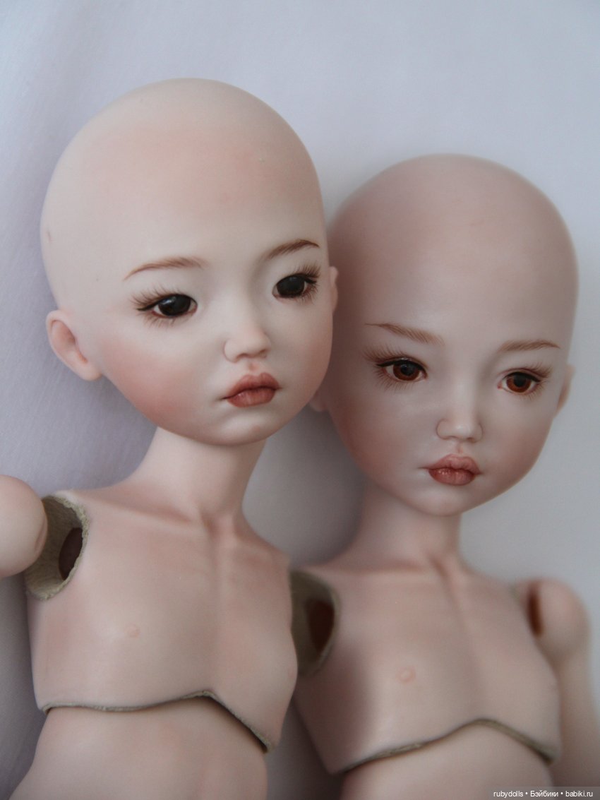 Фарфоровые куклы, процесс создания (фото 9)