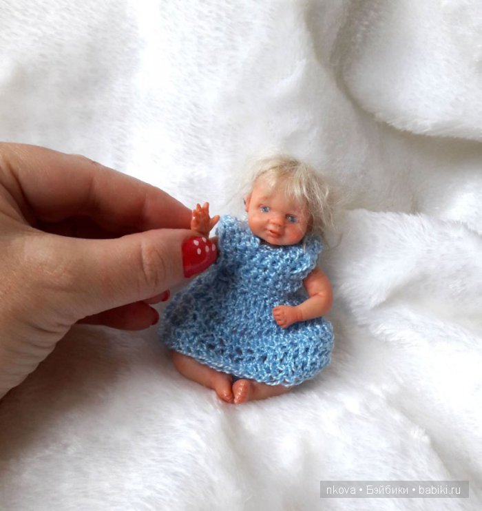 Сплошное очарование 10 см роста. Авторская кукла (фото 3)