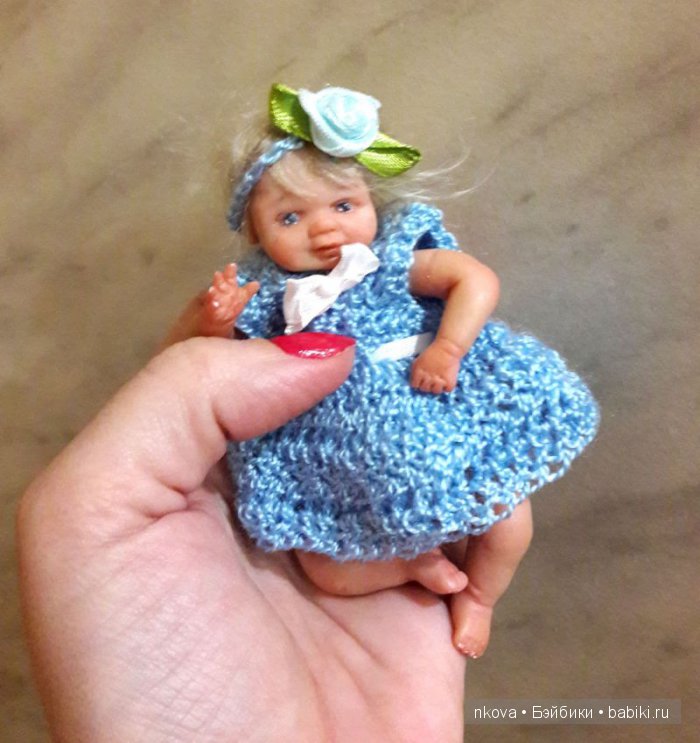 Сплошное очарование 10 см роста. Авторская кукла (фото 10)