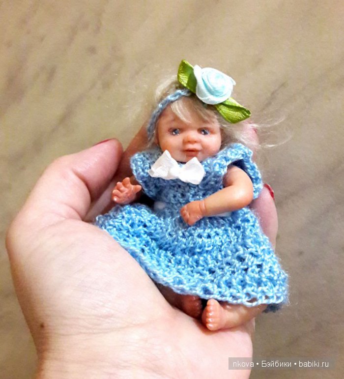 Сплошное очарование 10 см роста. Авторская кукла