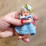 Сплошное очарование 10 см роста. Авторская кукла