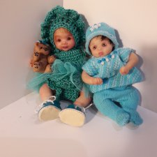 Мои авторские куклы побольше - 9 и 11 см