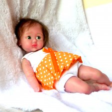 Аселька с волосиками - силиконовая деточка