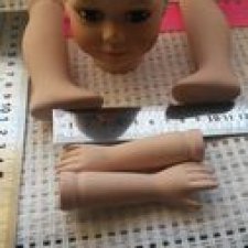Фарфоровые части куклы 40 см