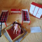 Винтажная спальня для кукол. ГДР