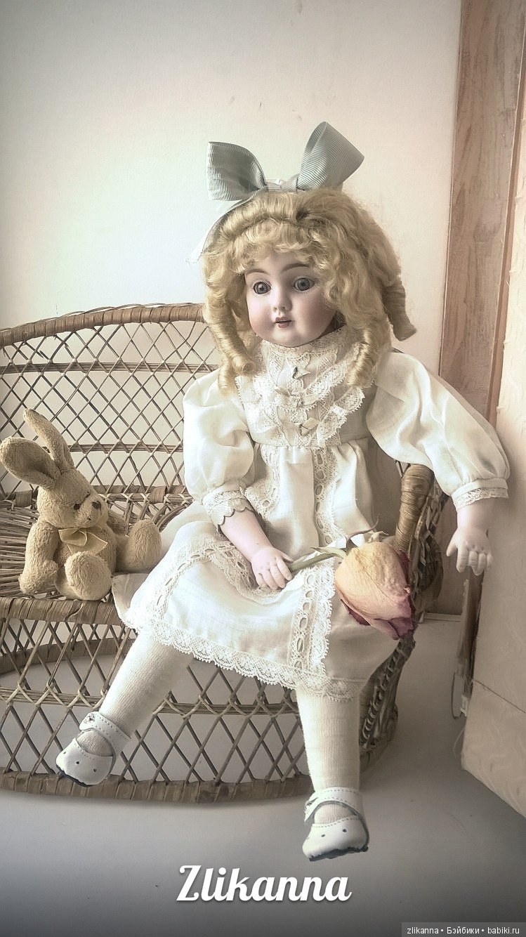 Черное и белое — Антикварные куклы Kestner (Кестнер) JDK: Хильда