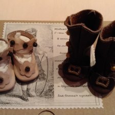 Обувь для антикварной куклы Обувь для антикварной куклы