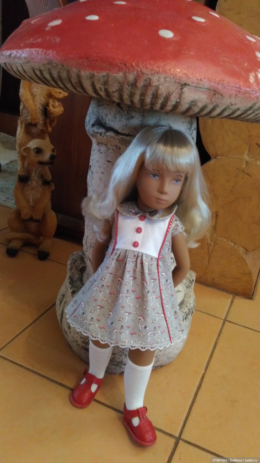 Наряд для Sasha doll. Мухоморный (фото 7)