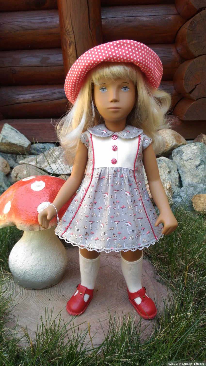 Наряд для Sasha doll. Мухоморный (фото 9)
