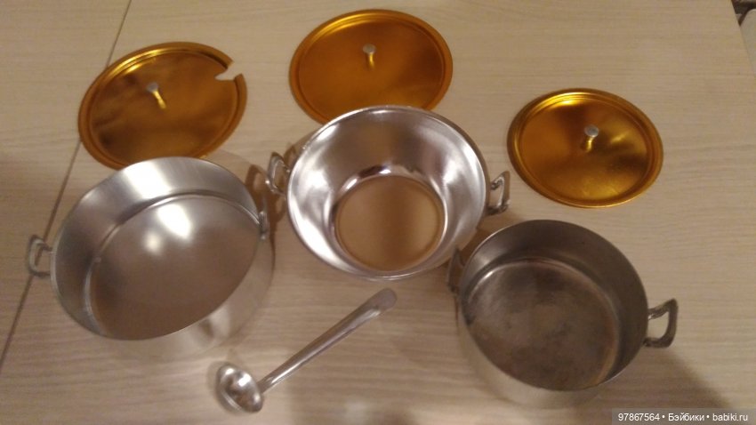 Набор посуды — Игрушки СССР и советского детства: резиновые