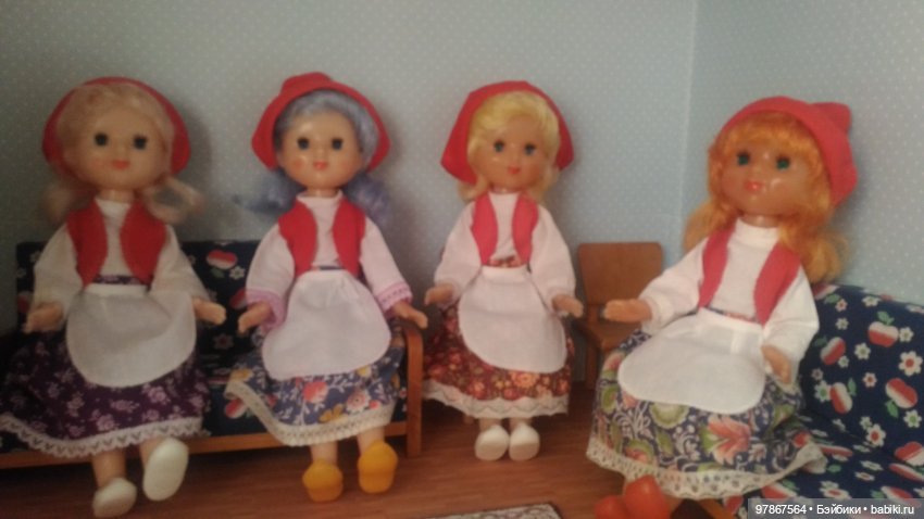 Моя коллекция шарнирных кукол. Часть 9. Золушки в х/б платьях (фото 5)