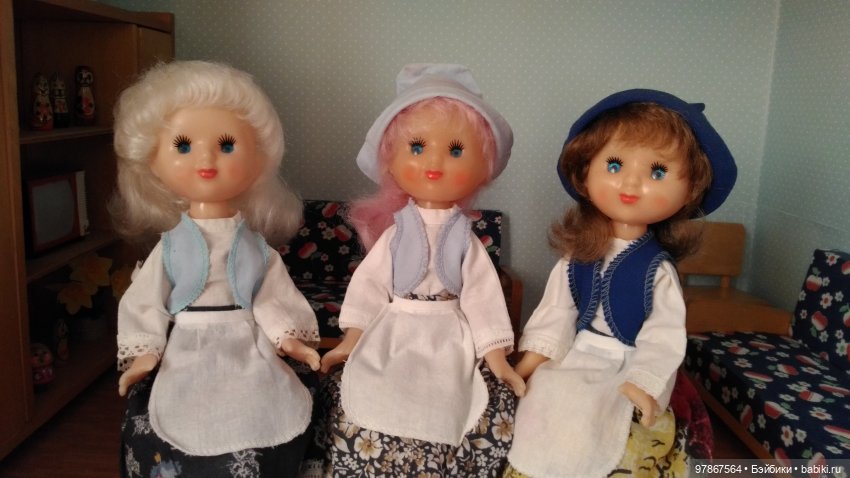 Моя коллекция шарнирных кукол. Часть 9. Золушки в х/б платьях (фото 4)
