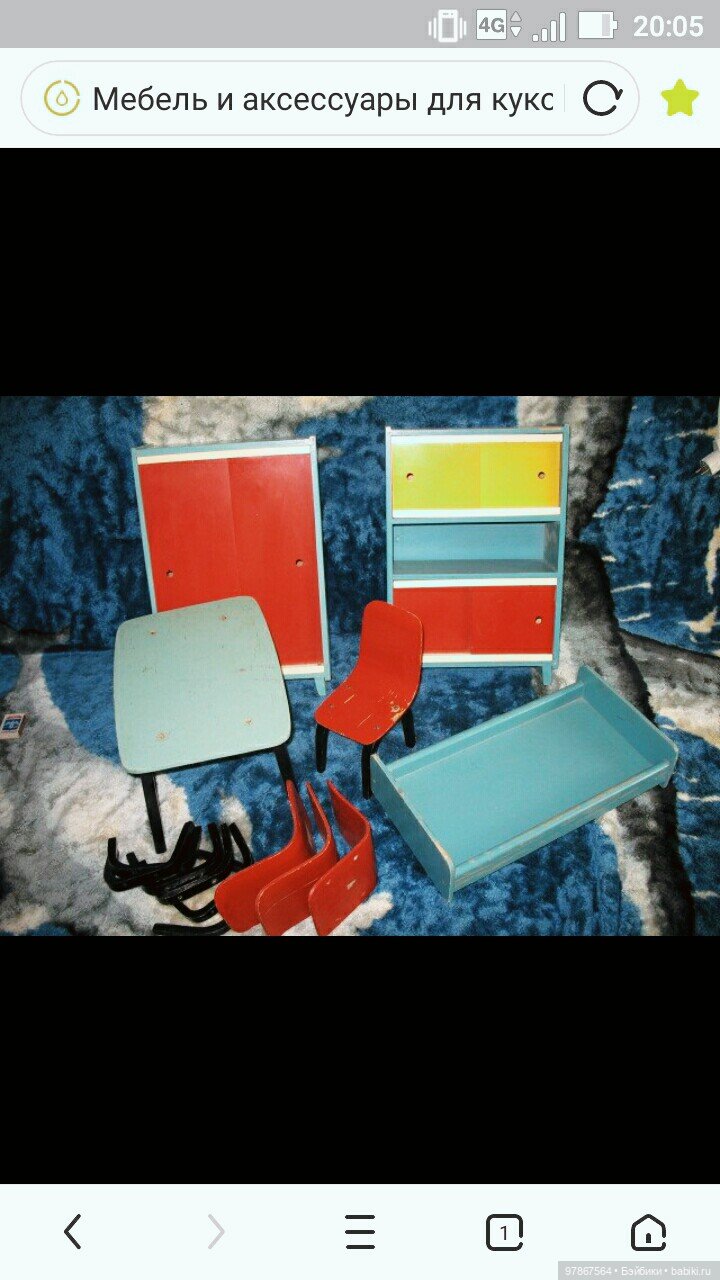 Кукольная мебель СССР или мечта детства