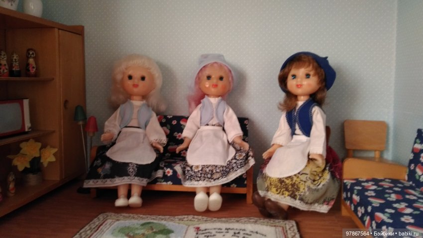 Моя коллекция шарнирных кукол. Часть 9. Золушки в х/б платьях (фото 3)