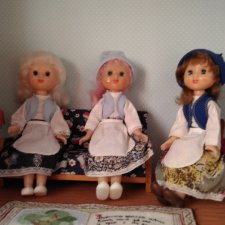 Моя коллекция шарнирных кукол. Часть 9. Золушки в х/б платьях