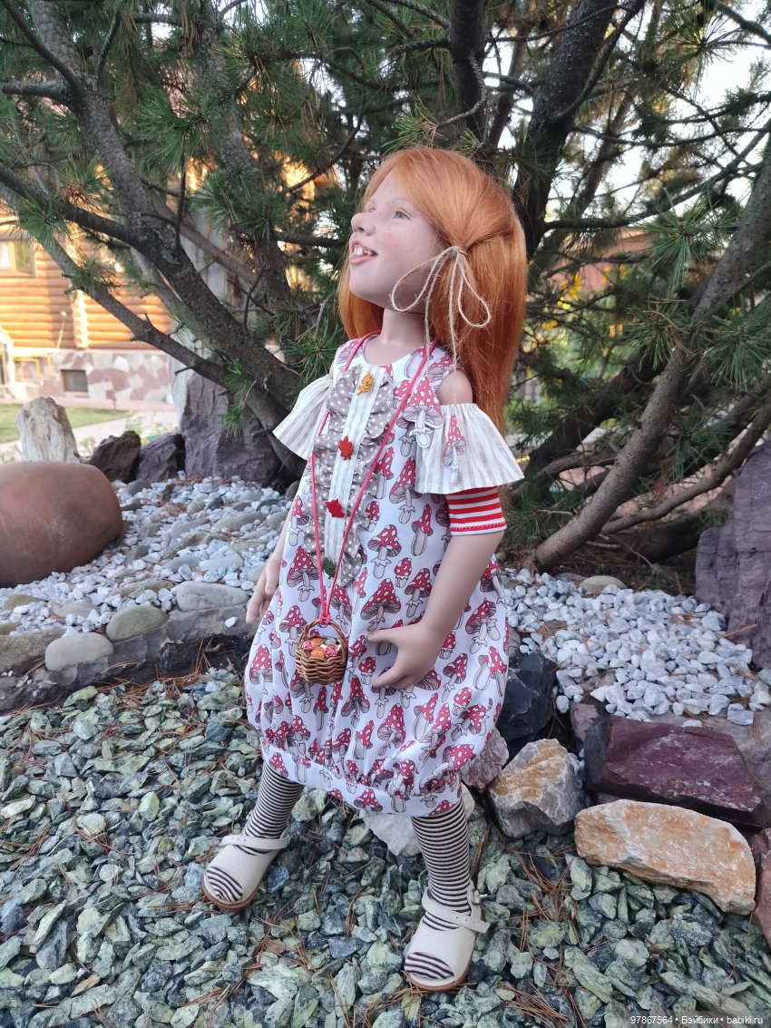 Мухоморный наряд для Малу (фото 8)