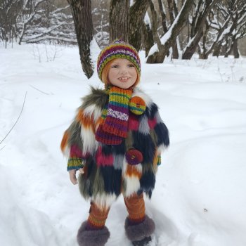 Зимняя прогулка Малу