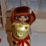 Сердца, цветы и шоколадный мишка