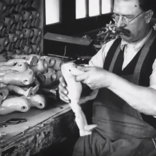 Рождение куклы на антикварной фабрике 1900-1920 годы