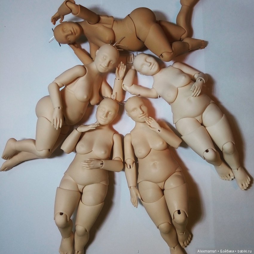 Пышки ростом 14см, 18 шарнирных соединений, полиутеран.