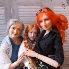 Семья, 3 поколения формате 1/6