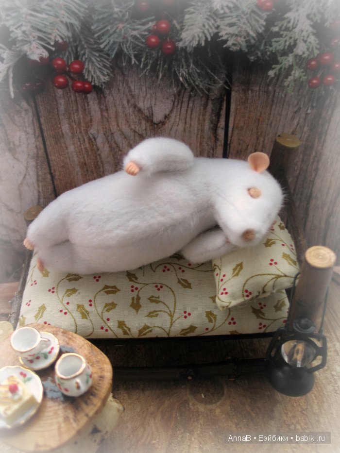 Зимний сон. Мышонок — Кукольная миниатюра своими руками: еда (фото 4)