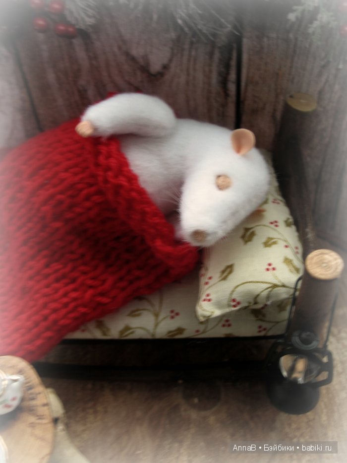 Зимний сон. Мышонок — Кукольная миниатюра своими руками: еда (фото 3)