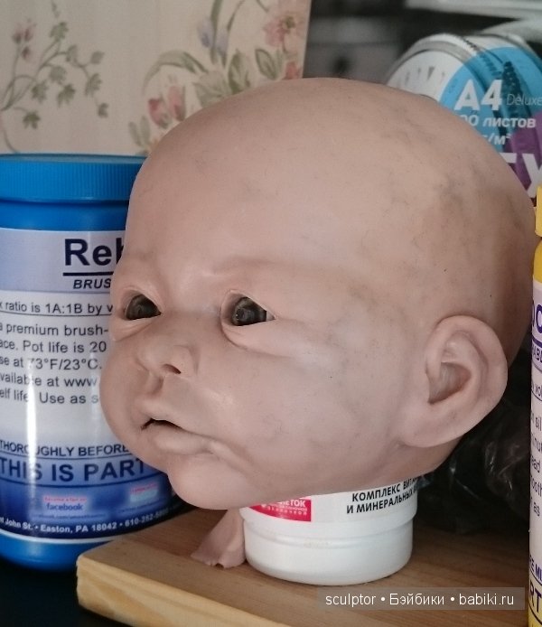 Фото от лепки в глине до готовой силиконовой куклы (фото 2)