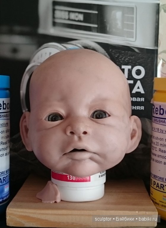 Фото от лепки в глине до готовой силиконовой куклы (фото 9)