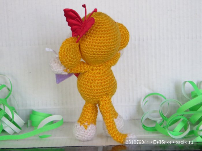 Озорные обезьянки ручной работы. Игрушки вязанные крючком (фото 9)