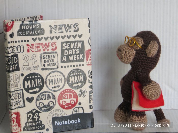Озорные обезьянки ручной работы. Игрушки вязанные крючком (фото 4)
