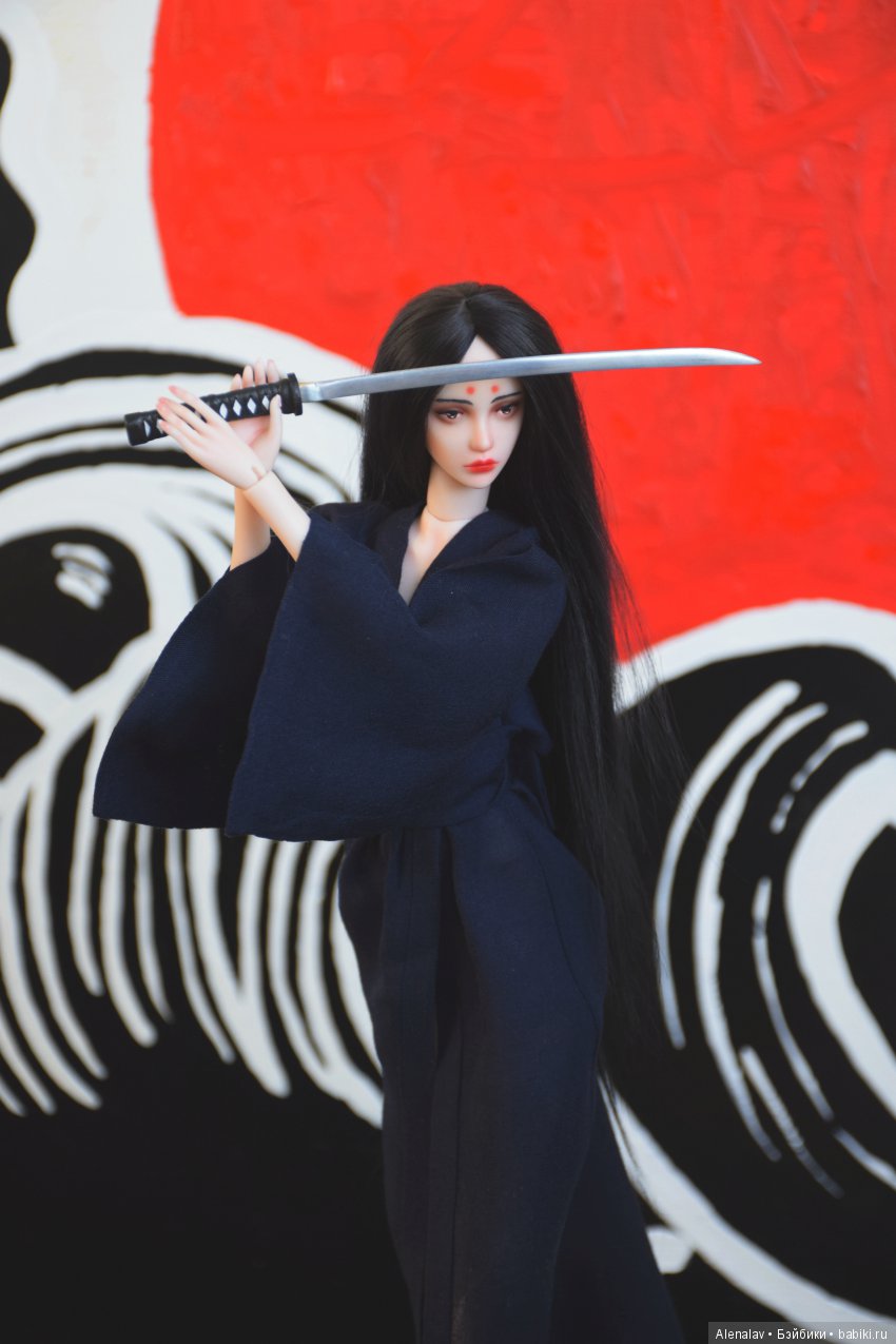 Хидэко - авторская шарнирная кукла ооак, полиуретан | Бэйбики Хидэко - авторская шарнирная кукла ооак, полиуретан (фото 5)