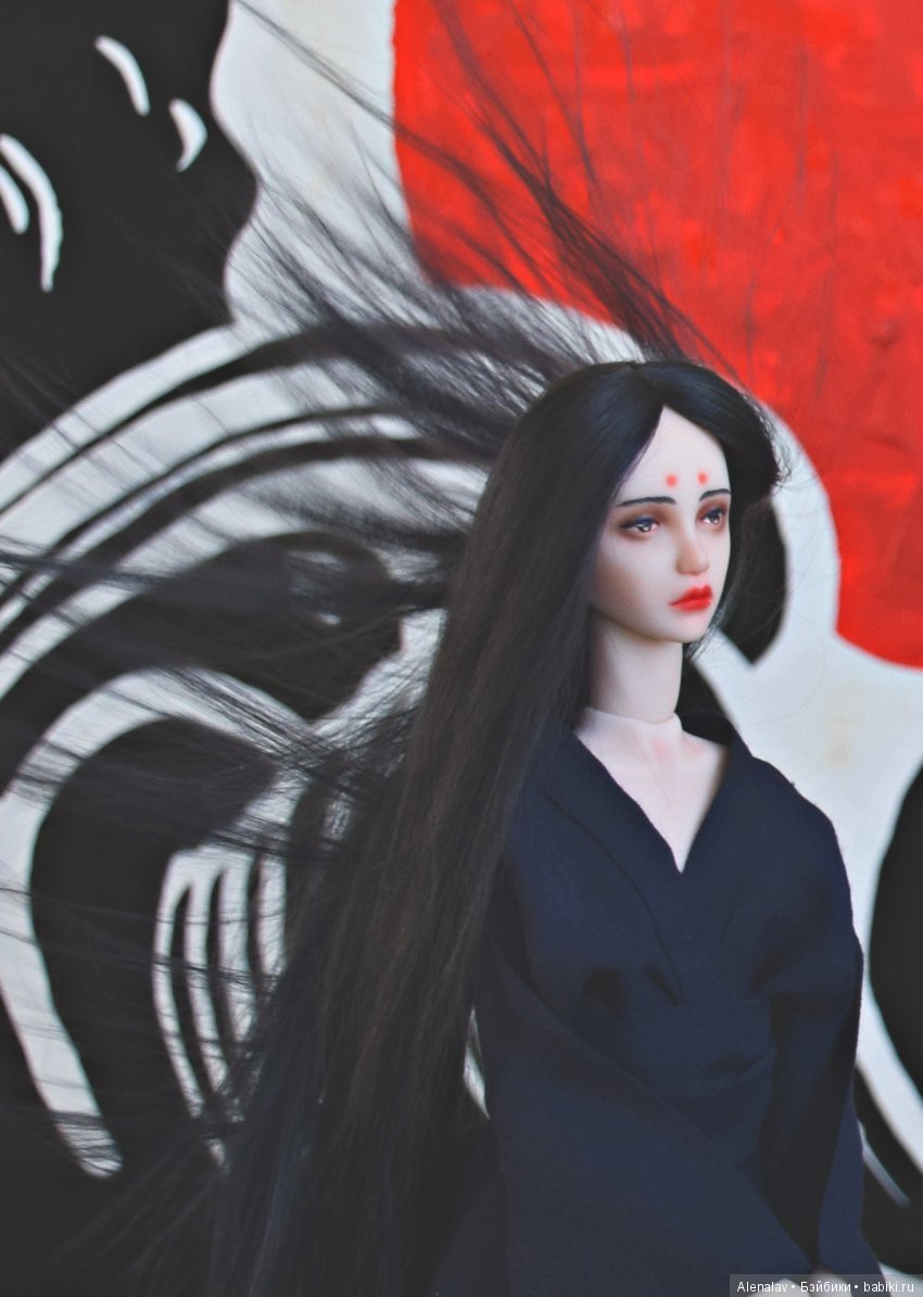 Хидэко - авторская шарнирная кукла ооак, полиуретан | Бэйбики Хидэко - авторская шарнирная кукла ооак, полиуретан (фото 2)