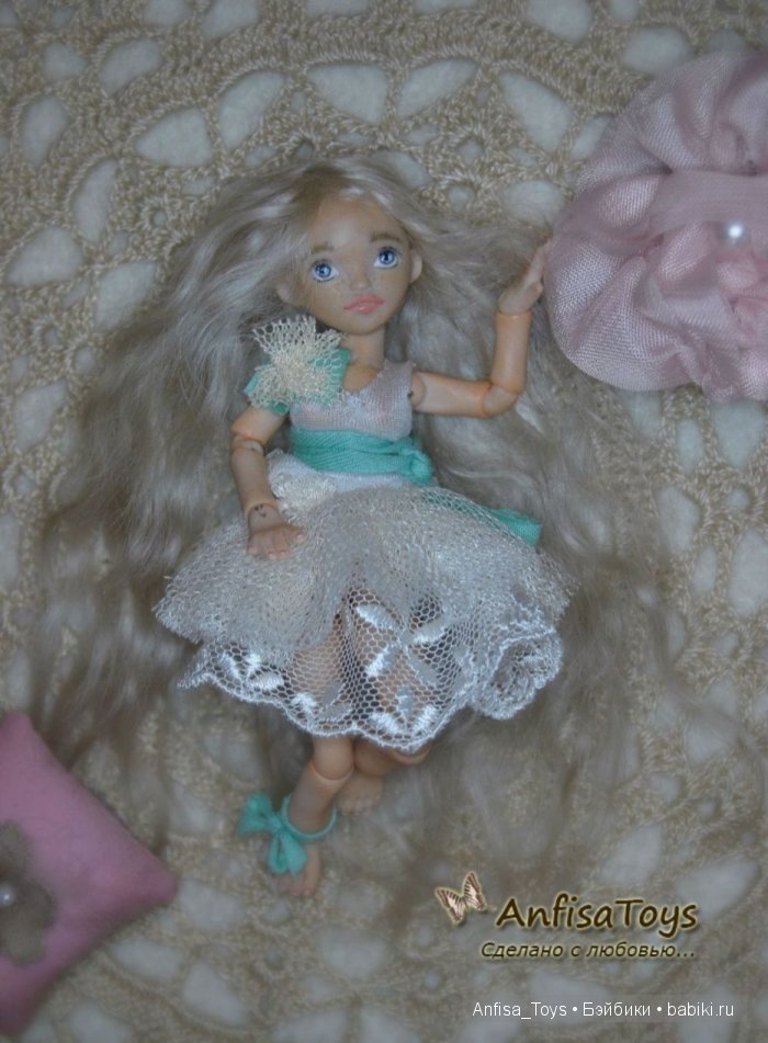 Амели, 11 см. Авторская шарнирная кукла (фото 4)