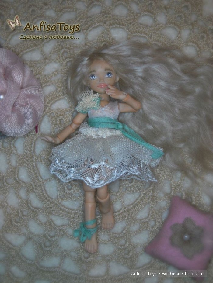 Амели, 11 см. Авторская шарнирная кукла (фото 2)